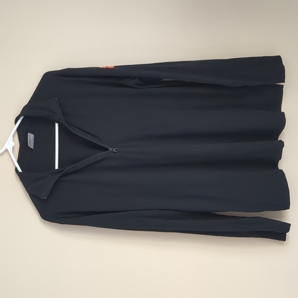 Large DNKN' Dunkin Donuts Black Pullover Long Sleeve Zip Top - Picture 1 of 15